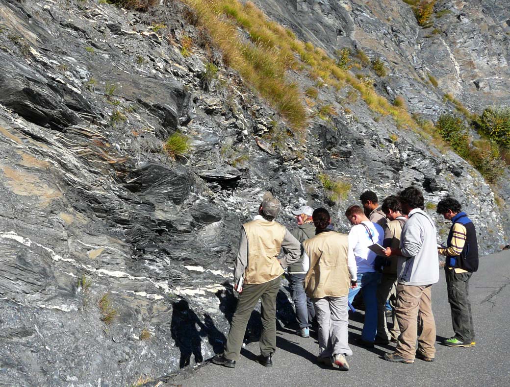 École de terrain dans les Alpes avec les étudiants de l’ENAG (2010)