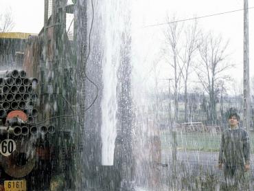 Forage d'eau à Saint-Galmier (Loire,1990). © BRGM.