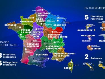 Nouveau découpage du territoire, suite à la loi NOTRe. © BRGM